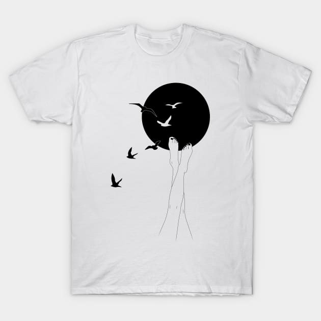 touching Sky T-Shirt by ellehell